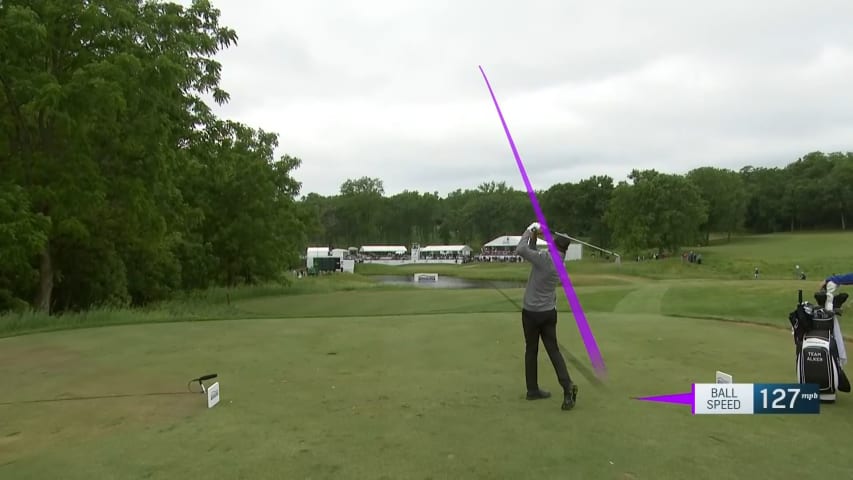 Steven Alker goes right at the flag to set up birdie at American Family Insurance Championship