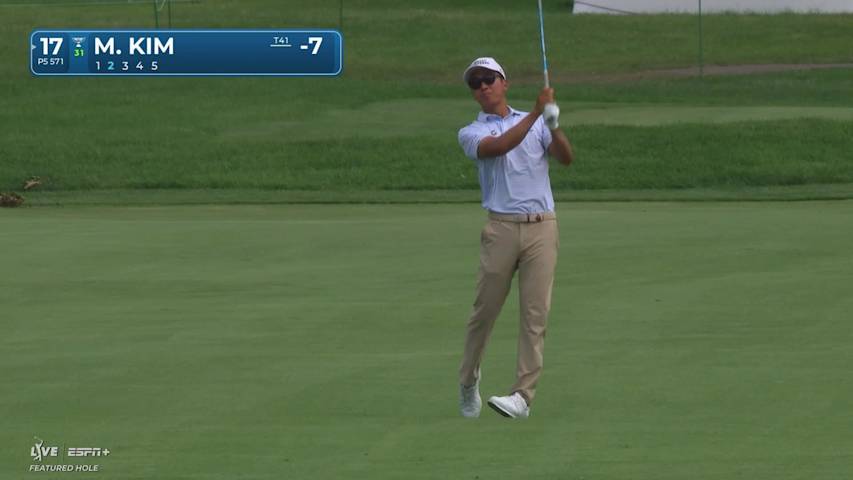 Michael Kim makes birdie on No. 17 at Rocket Classic