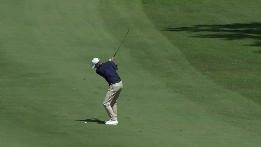 Steve Stricker dials in approach to set up birdie at Insperity Invitational