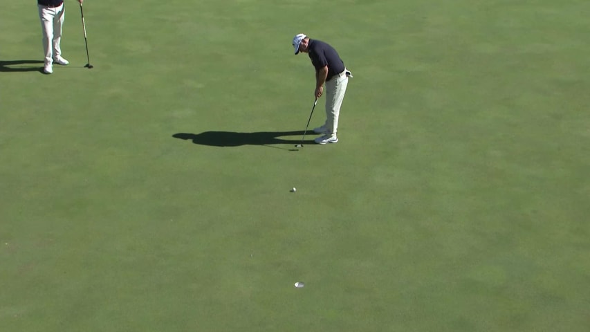 Rod Pampling sinks birdie putt at Ascension