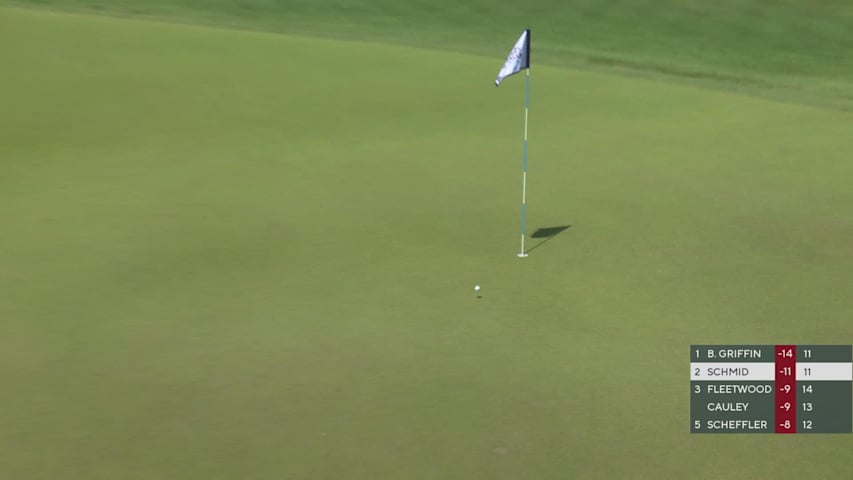 Matti Schmid stuffs wedge to set up birdie at Charles Schwab
