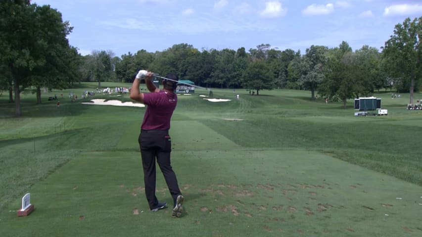 Stephan Jaeger's tee shot sets up birdie at DAP Championship