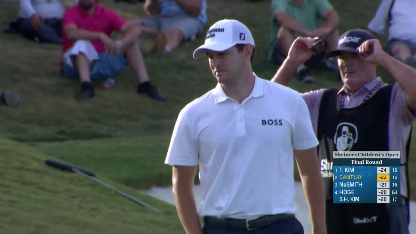 Patrick Cantlay cards two-putt birdie at Shriners Children's Open