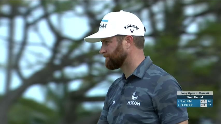 Chris Kirk makes birdie on No. 18 at Sony Open