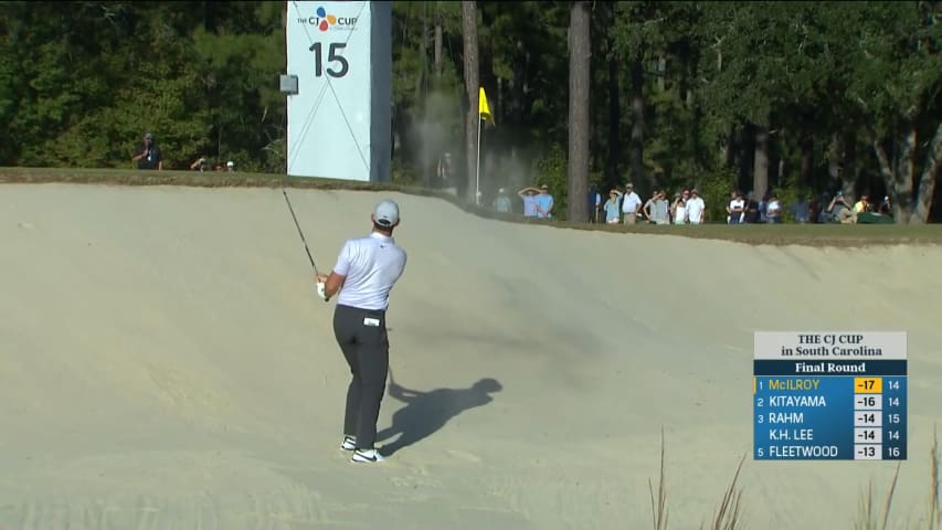 Rory McIlroy gets up-and-down for birdie at THE CJ CUP