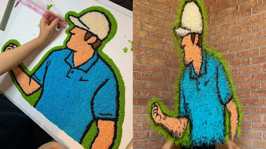 Incredible 'rice art' of FedExCup champion Scottie Scheffler