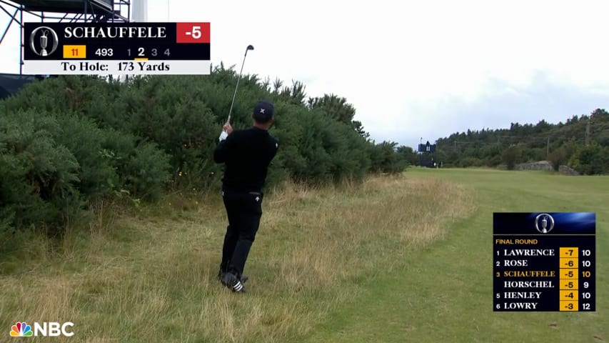 Xander Schauffele hits exceptional approach to set up birdie at The Open