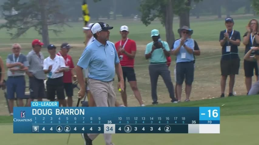Doug Barron dials in tee shot to set up birdie at Shaw Charity