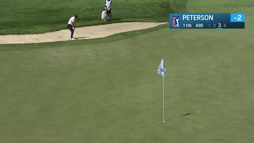 Paul Peterson makes birdie on No. 11 at ISCO Championship