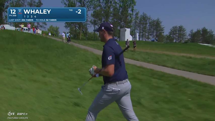 Vince Whaley makes birdie on No. 12 at RBC Canadian