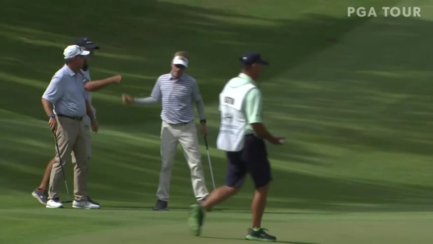 Brett Quigley birdies No. 17 in Round 3 at Mitsubishi