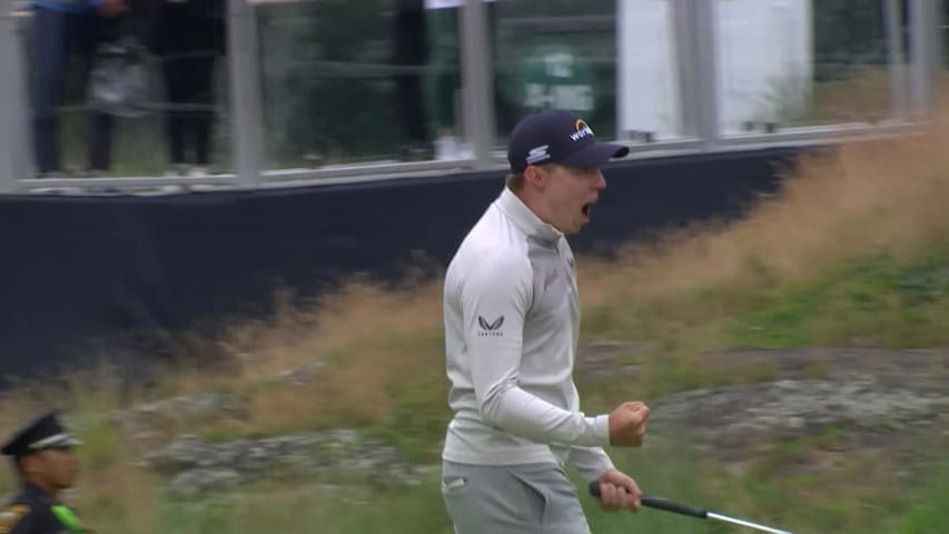 Matt Fitzpatrick’s 48-foot birdie putt at U.S. Open 