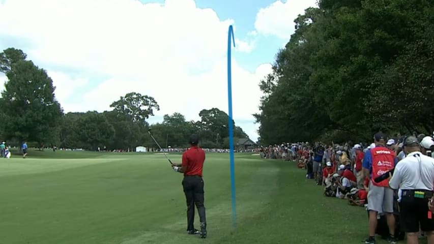 Every shot trail from Tiger Woods in Round 4 of TOUR Championship