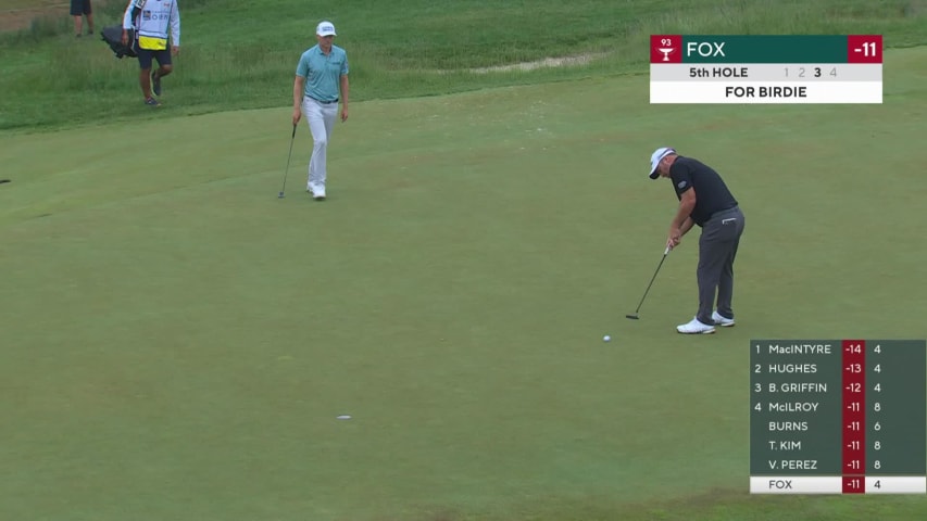 Ryan Fox rolls in 13-footer for birdie at RBC Canadian