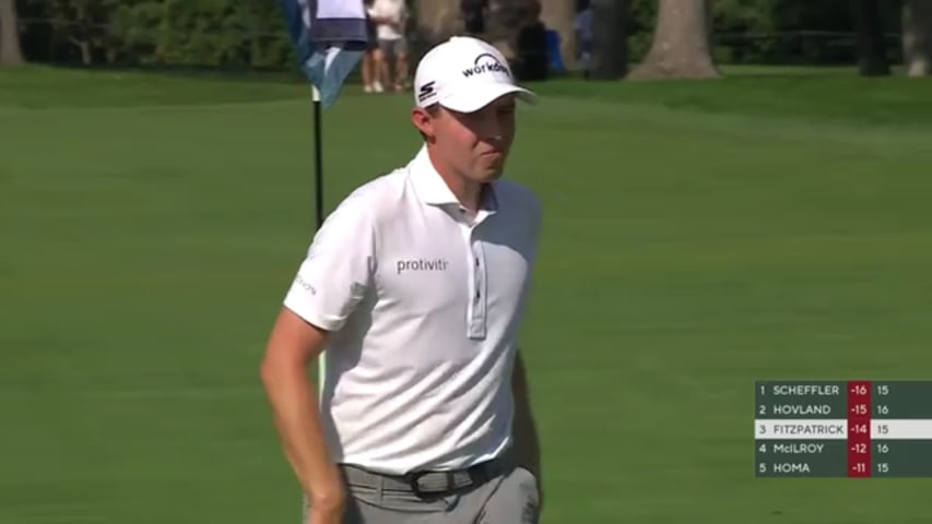 Matt Fitzpatrick makes clutch bounce-back birdie on No. 15 at BMW Championship