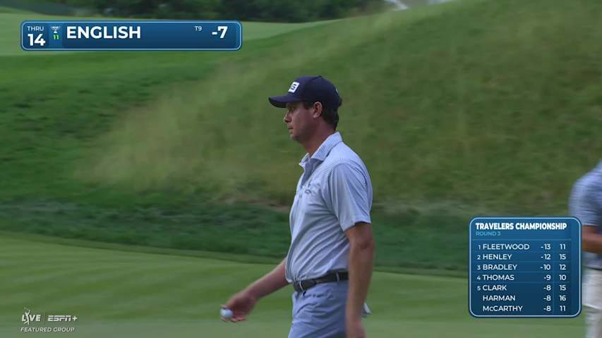 Harris English makes birdie on No. 14 at Travelers