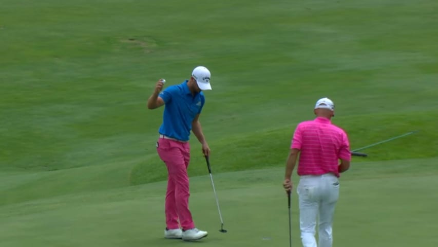 Wesley Bryan's third shot yields tap-in birdie at John Deere