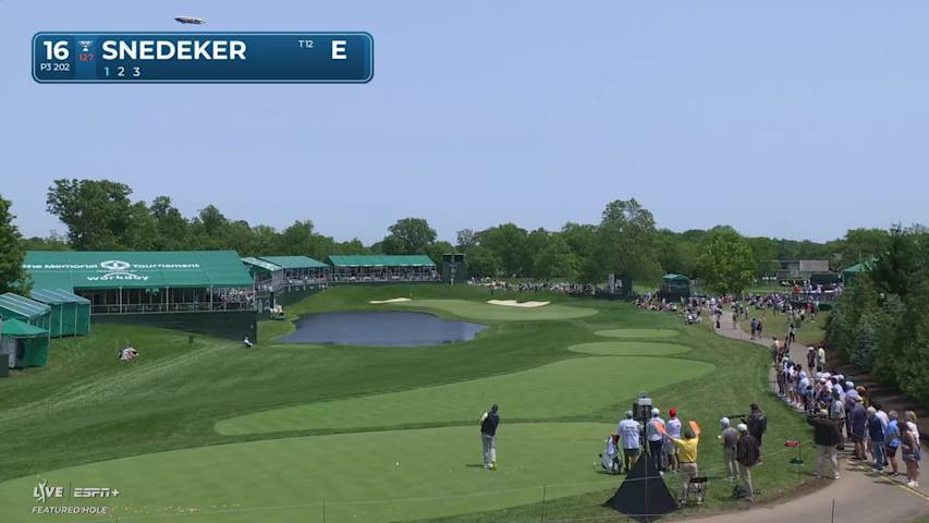 Brandt Snedeker rolls in ninth birdie of the day at the Memorial