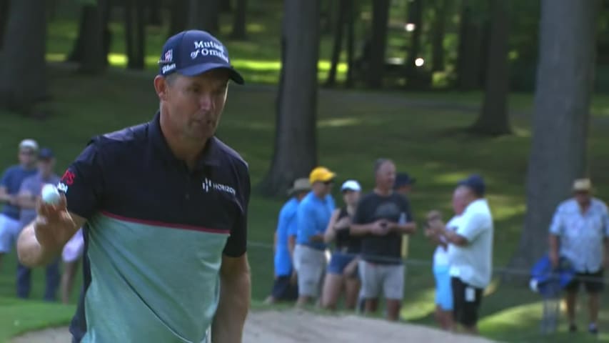 Padraig Harrington makes birdie on No. 16 at Ally Challenge