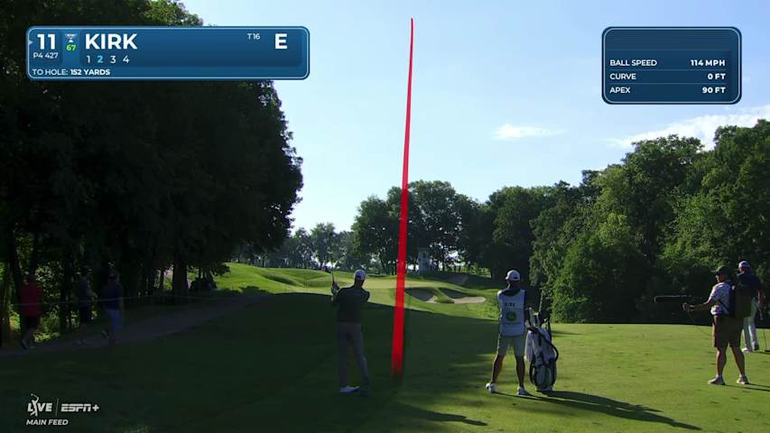 Chris Kirk makes birdie on No. 11 at John Deere