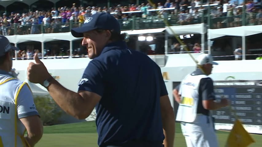 Phil Mickelson ignites No. 16 with birdie at Waste Management