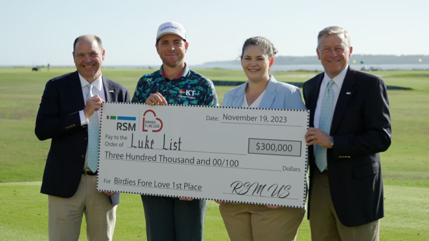 Luke List wins 2023 Birdies Fore Love Challenge