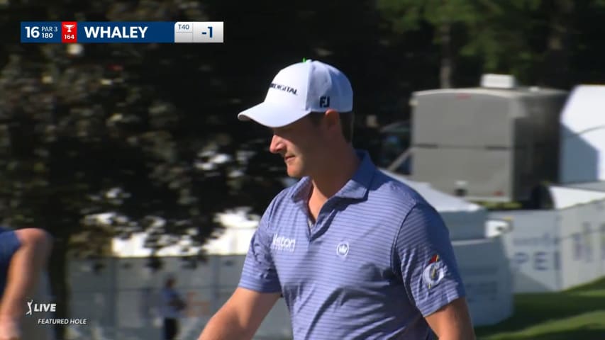Vince Whaley sinks a 27-foot birdie putt at RBC Canadian