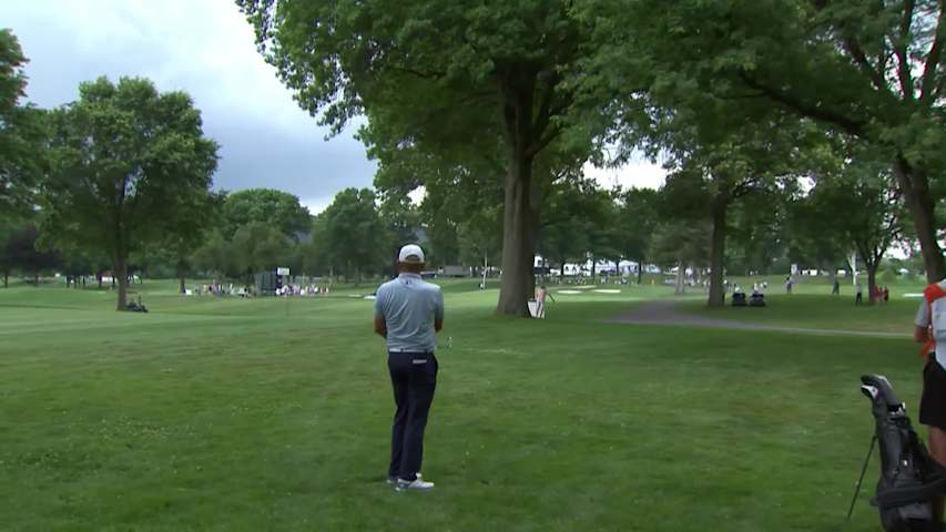 Steve Allan makes birdie on No. 12 at DICK'S Open