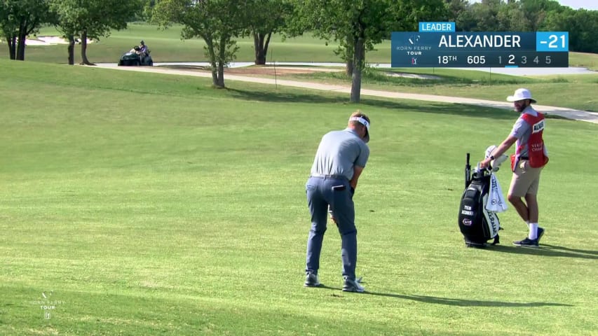 Tyson Alexander makes birdie on No. 18 in Round 4 at Veritex Bank Championship