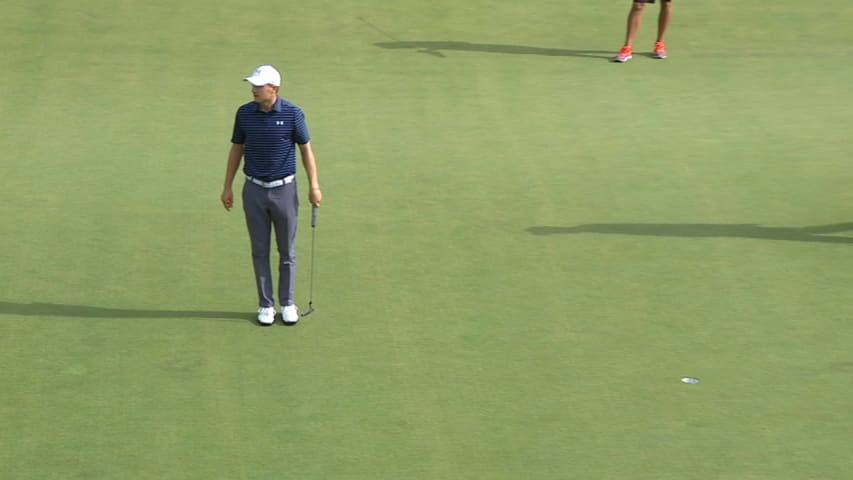 Jordan Spieth shocks himself with birdie putt at Travelers