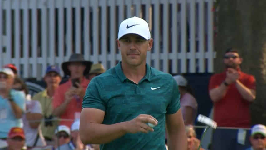 Brooks Koepka's clutch 247-yard tee shot at PGA Championship