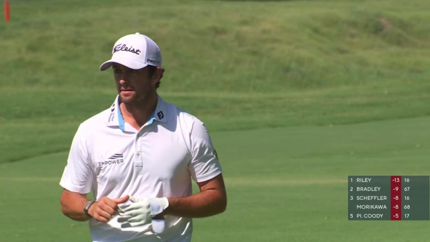 Davis Riley hits it tight to set up birdie at Charles Schwab