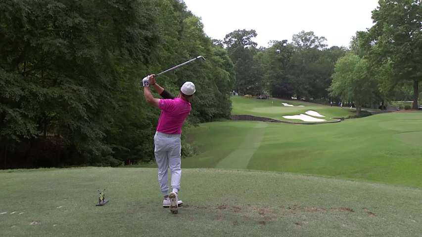 Alex Cejka makes birdie on No. 14 at Regions Tradition