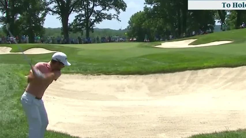 Andrew Landry sticks approach to set up birdie at John Deere