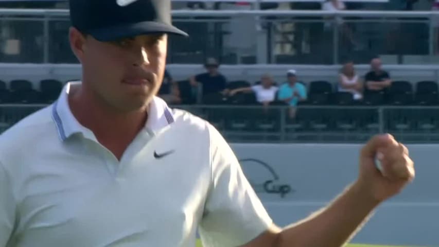 Keith Mitchell sticks tee shot to set up birdie at Honda