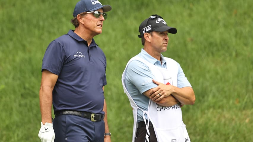 Phil Mickelson's cart path ruling at Travelers Championship