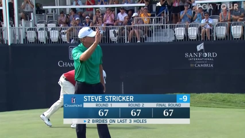 Steve Stricker makes birdie Sanford International