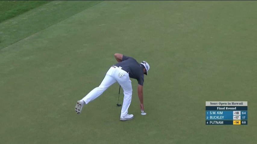 Andrew Putnam makes birdie on No. 18 at Sony Open