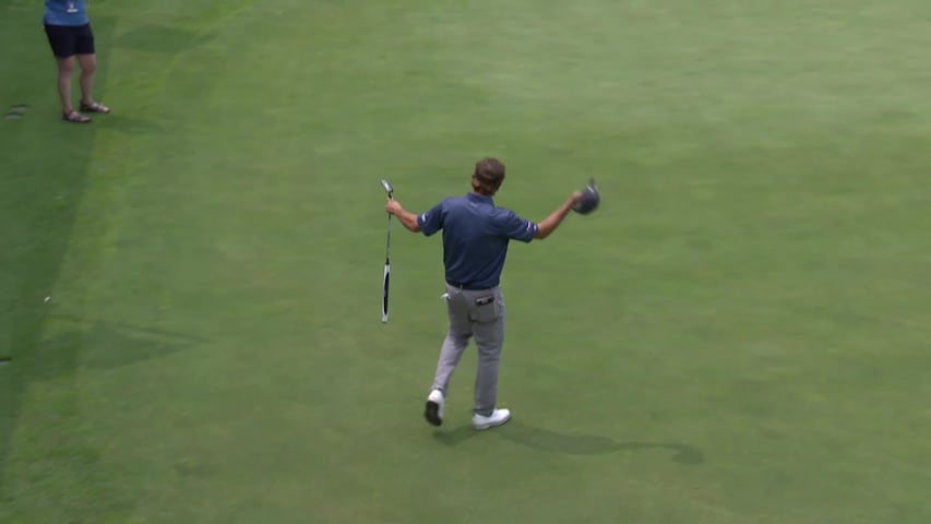 Mario Tiziani makes eagle on No. 18 at Principal Charity Classic