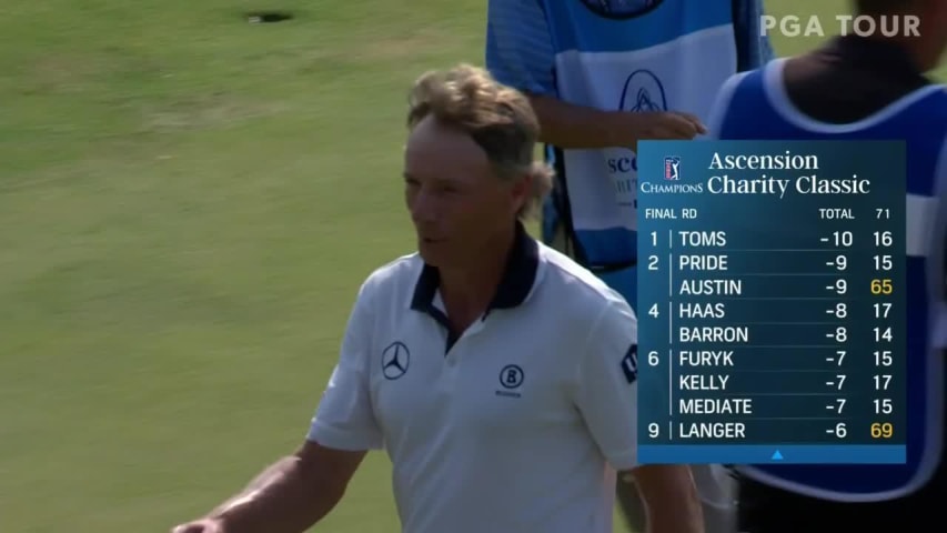 Bernhard Langer makes short birdie putt at Ascension Charity Classic