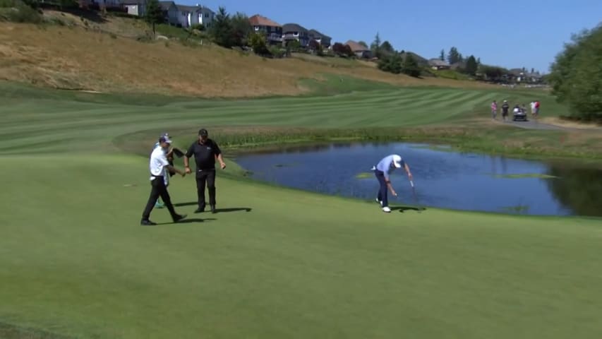 Steven Alker makes huge putt for eagle at Boeing Classic