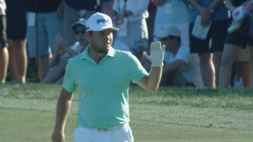 Tyrrell Hatton closes with birdie on the 72nd hole at Arnold Palmer