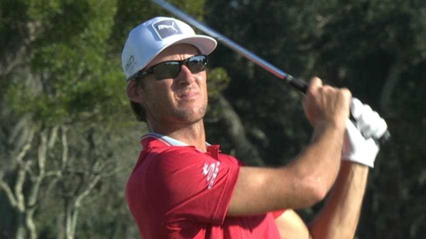 Will MacKenzie’s magnificent tee shot on No. 17 at McGladrey