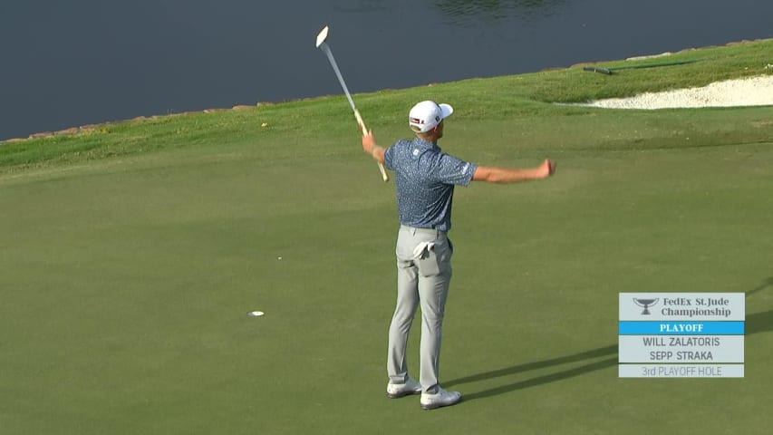 Will Zalatoris makes bogey to win FedEx St. Jude on third playoff hole