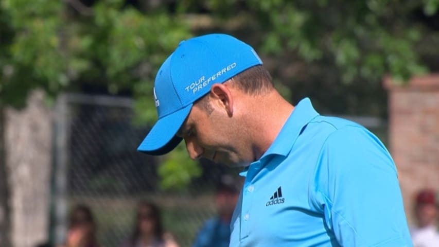 Costly chip into water takes Sergio Garcia out of contention at BMW