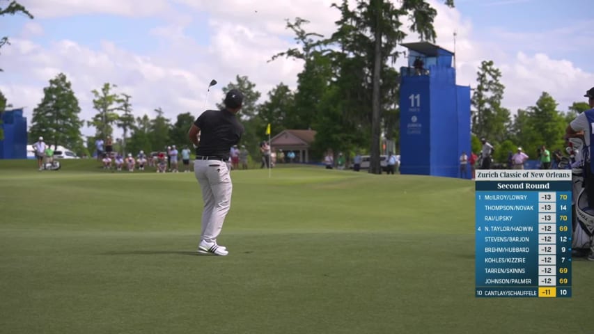 Xander Schuaffele’s quality pitch shot leads to birdie at Zurich Classic