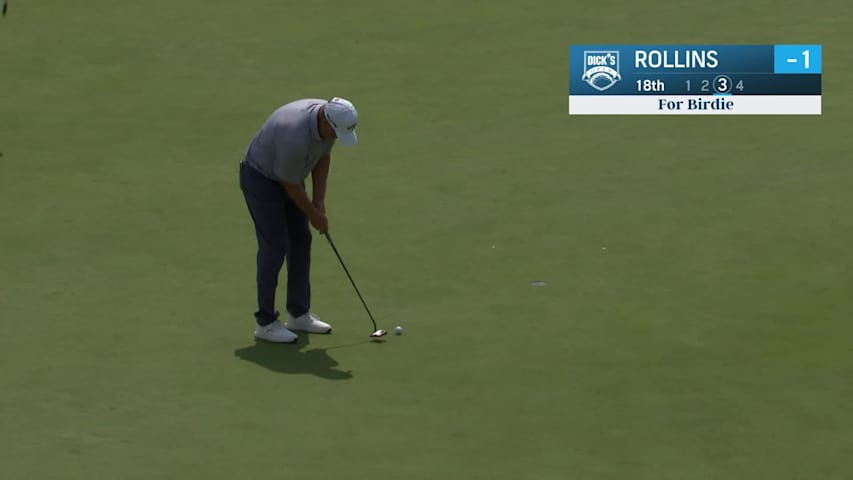 John Rollins makes birdie on No. 18 at DICK'S Open