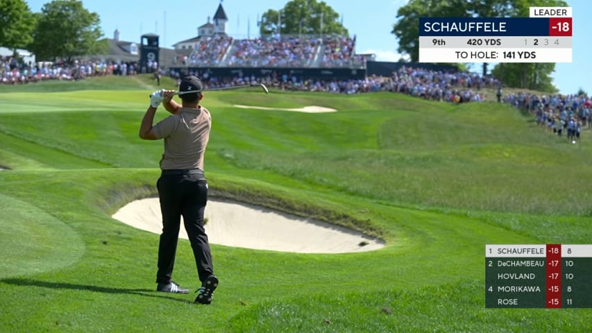 Xander Schauffele uses nice approach to set up birdie at PGA Championship