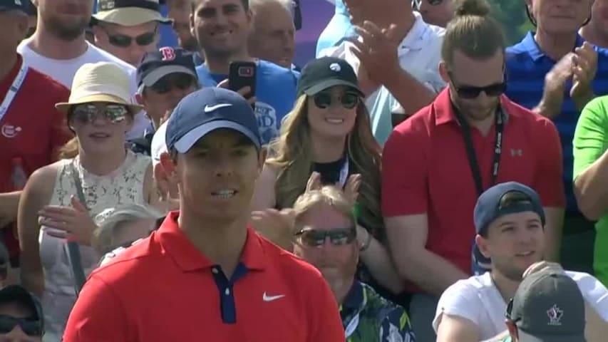 Rory McIlroy's 218-yard approach sets up birdie putt at RBC Canadian