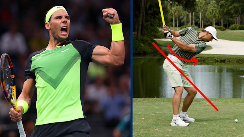 Tennis legend Rafael Nadal's swing breakdown